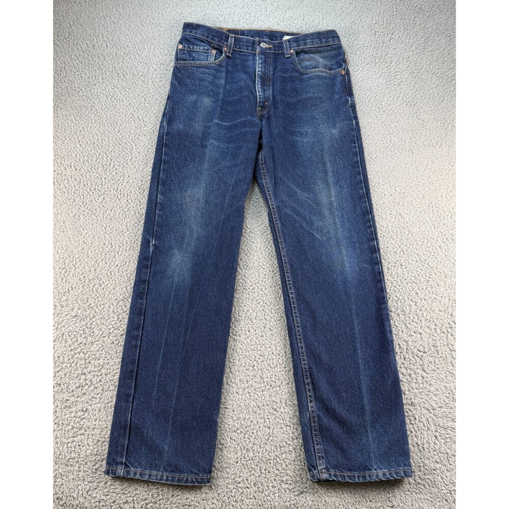 Vintage Levi's 505 Regular Straight Jeans Mens 33x31 (Tag 34x32) Batwing USA 90s